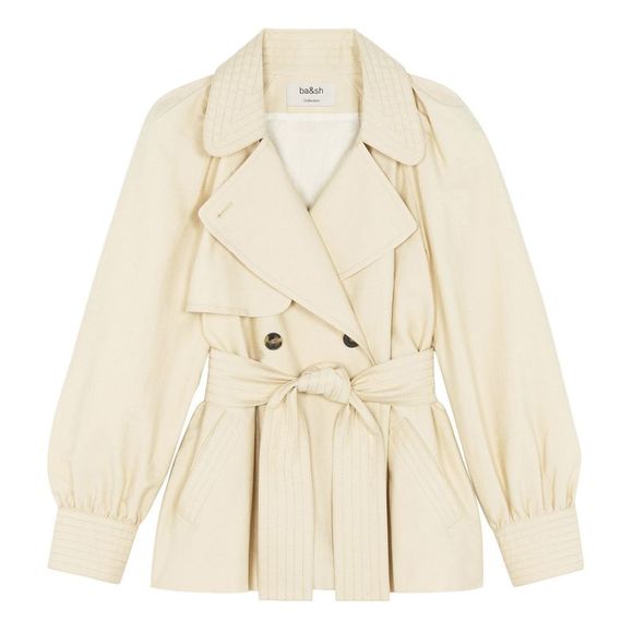 BA&SH Womens Carl Oversized Short Coat US 2 / EU 0 Ecru - NWT $415 - Picture 5 of 6